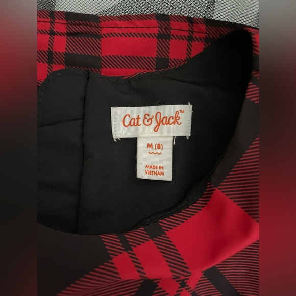Cat & Jack Girls' Sleeveless Plaid Dress size M(8) New Without tags - Picture 3 of 5